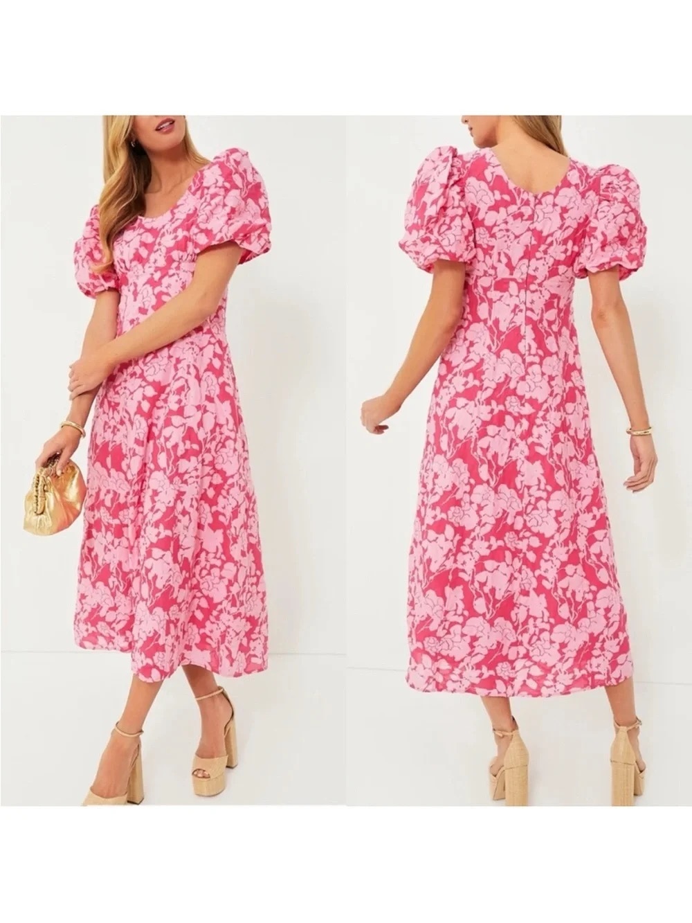 Tuckernuck Pink Floral Maxi Dress by Hyacinth House -XXL